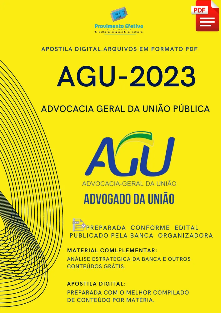 Apostila AGU Procurador da Fazenda Nacional 2023