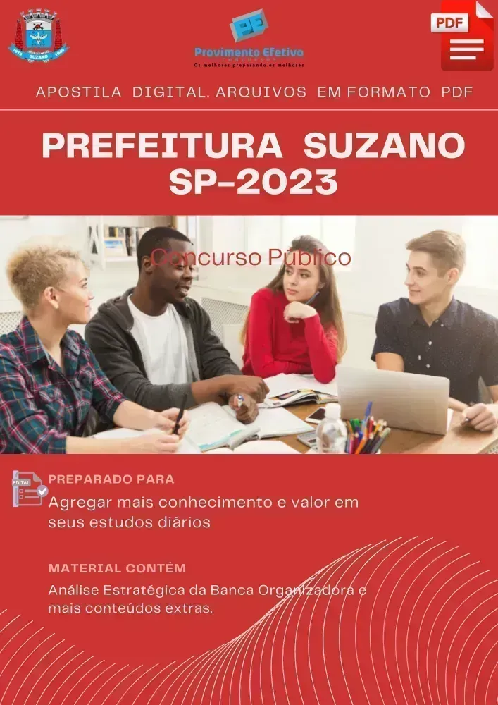 Apostila Prefeitura Suzano SP Terapeuta Ocupacional 2023