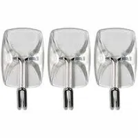 Gancho Adesivo Utensílios 3M Transparente Mini c/3 Unidades - Foto 2