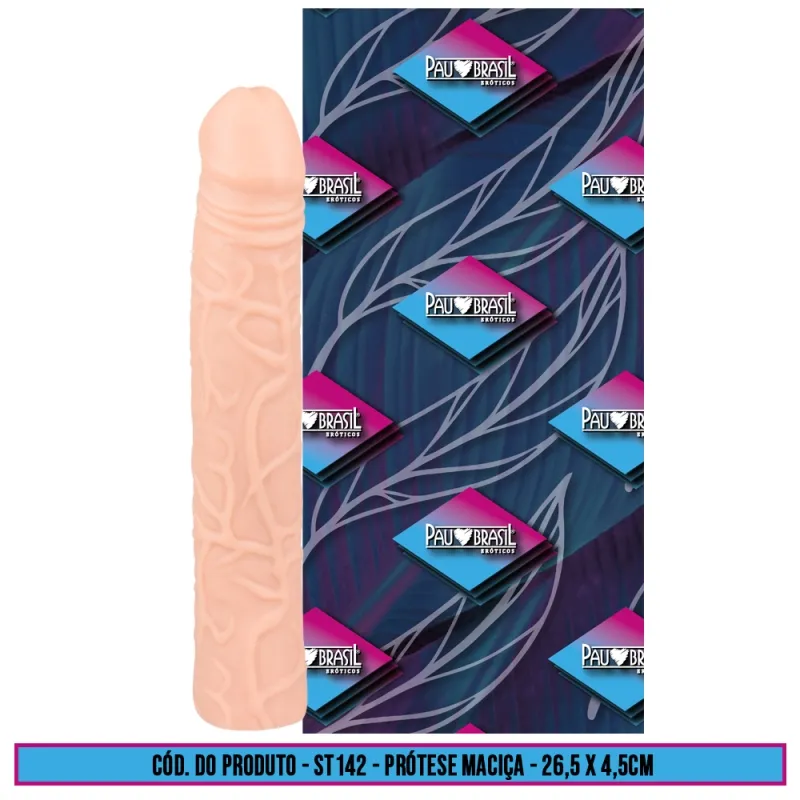 Prótese Realística Maciça com Veia - 26,5 x 4,5cm - Cód ST142