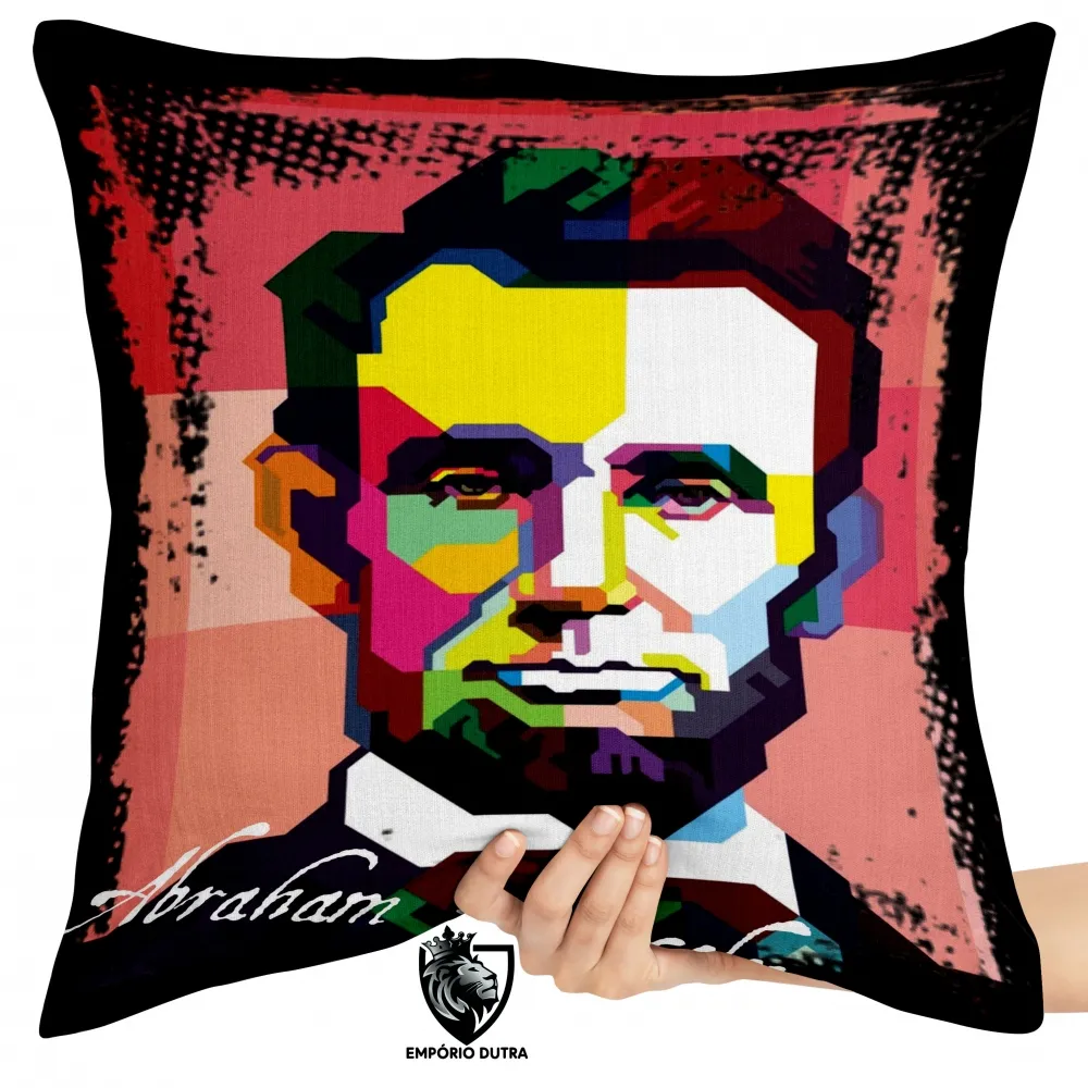Almofada Abrahan Lincon presidente americano Imagem