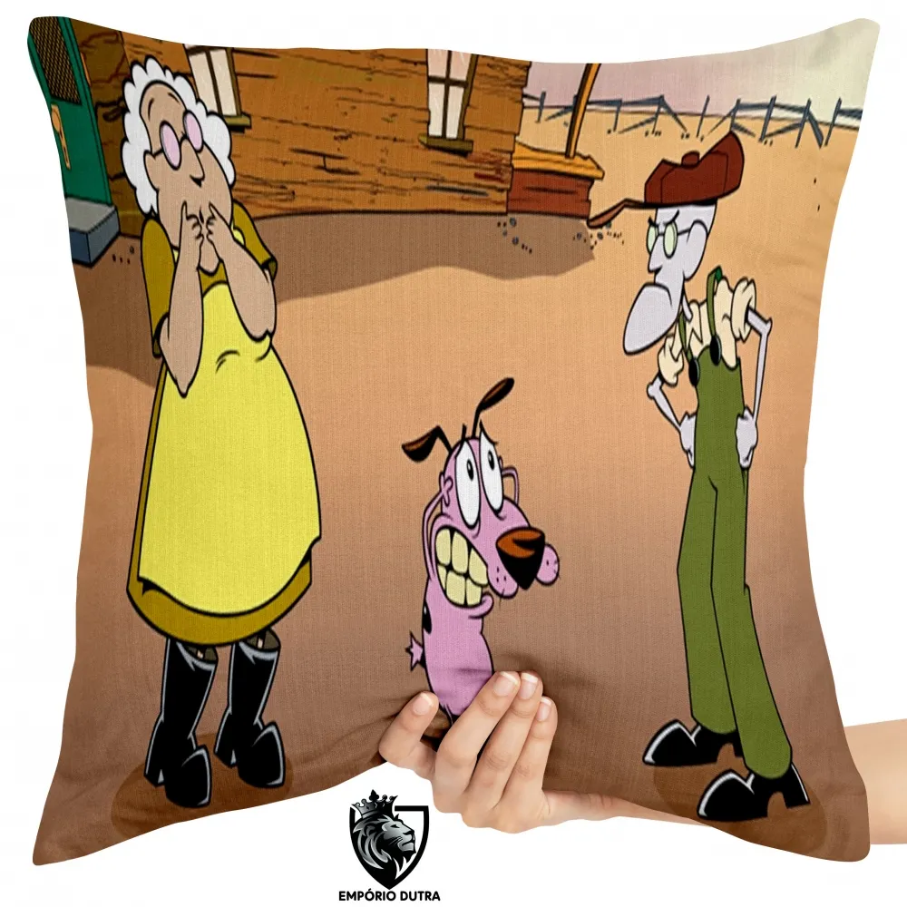 Almofada Coragem o cão covarde
