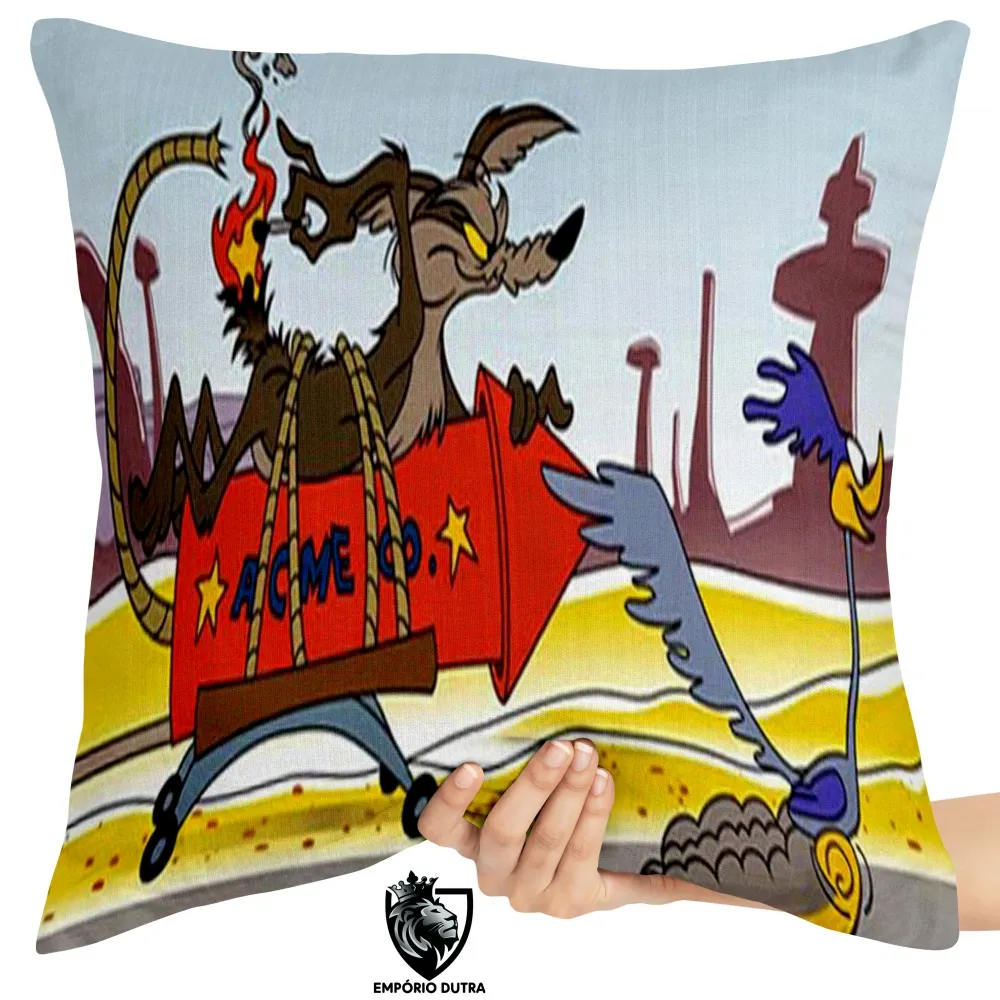 Almofada Coiote e Papaléguas foguete Imagem