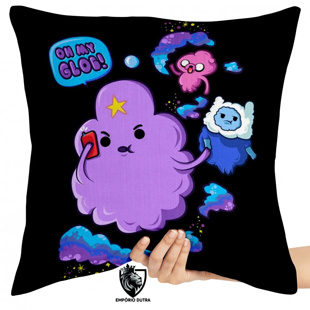 Almofada Princesa Caroço Finn Jake oh my glob