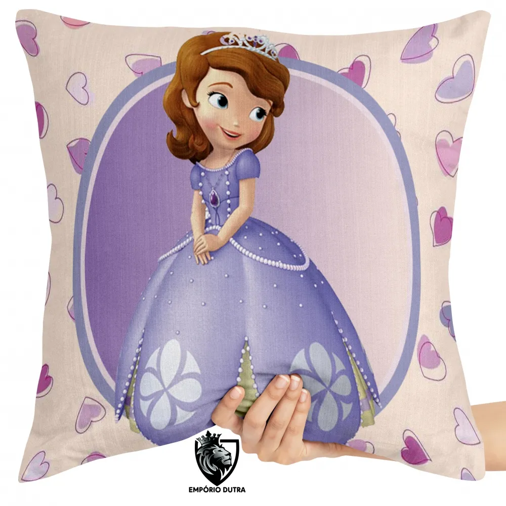 Almofada Princesa Sofia corações Imagem