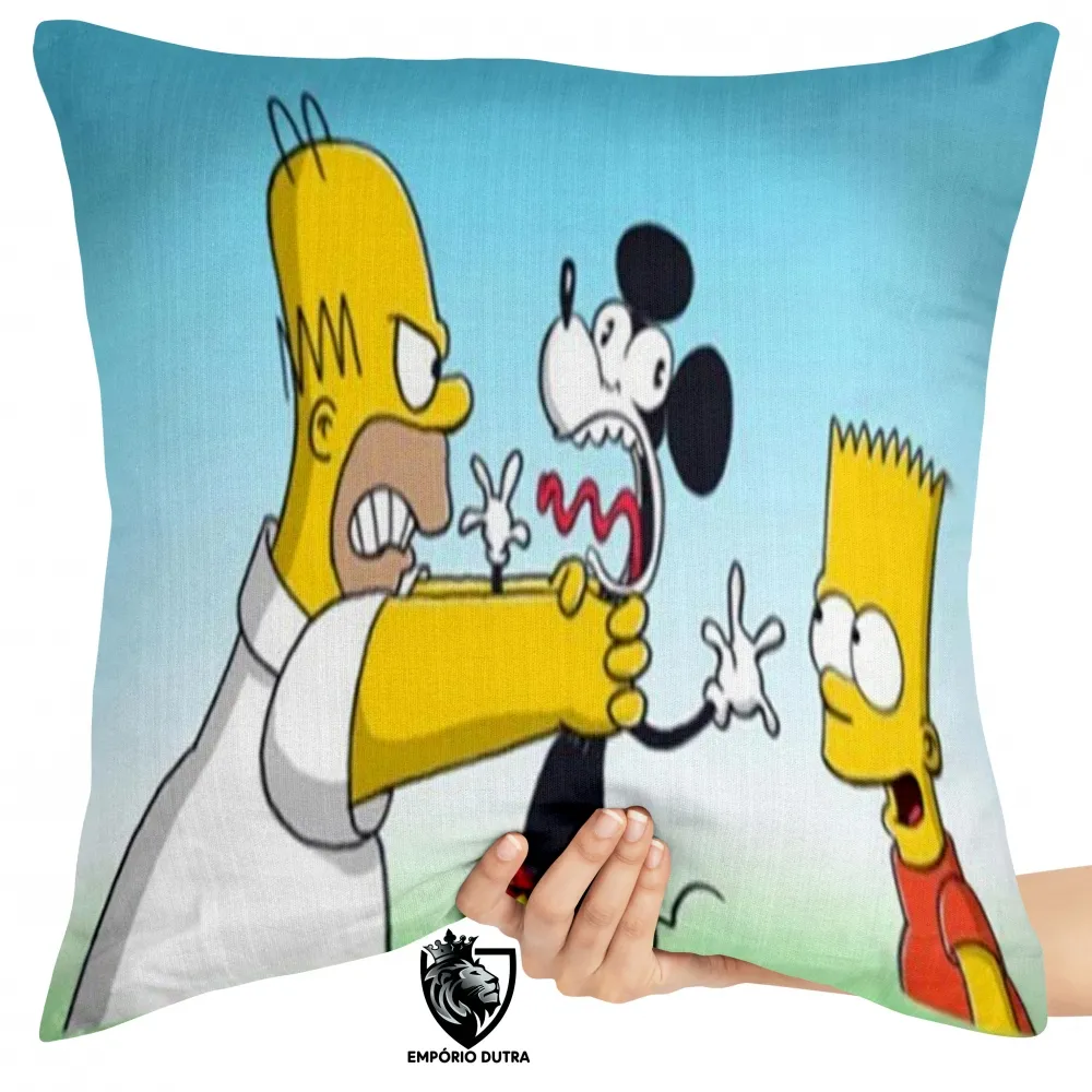 Almofada Simpson homer bart Mikey mouse