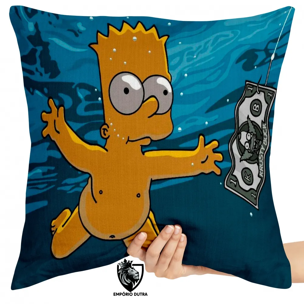 Almofada Simpsons Bart dolar nirvana Imagem