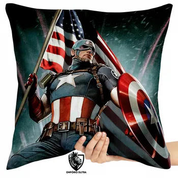  Almofada Capitão America bandeira