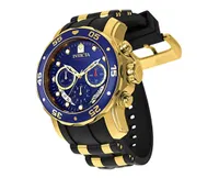Relógio Invicta Pro Diver Chronograph 6983 Gold 18k Eua - Foto 3