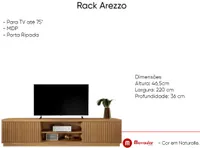 Rack Arezzo tv 75 larg 2,20 - Foto 3
