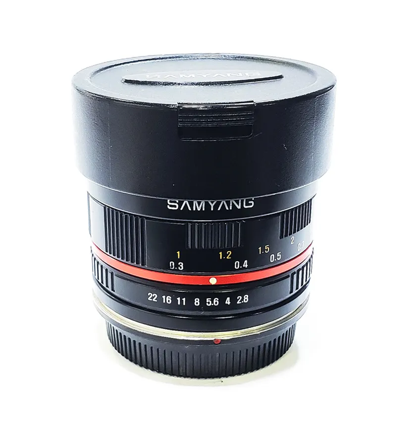 Lente Samyang 8mm f/2,8 Fish Eye Micro 4/3 - VENDIDA
