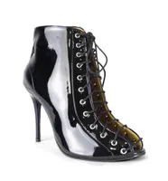 Ankle Boot Yana Vinil Preta com Numeração Especial em Promoção - Foto 2