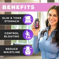 Weight Loss Pills for Women - Lose Stomach Fat, Reduce Bloating, & Avoid Hormonal Weight Gain  - 90 Ct  - Foto 3