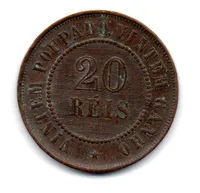 1889 - 20 Réis - Moeda Brasil - Foto 2