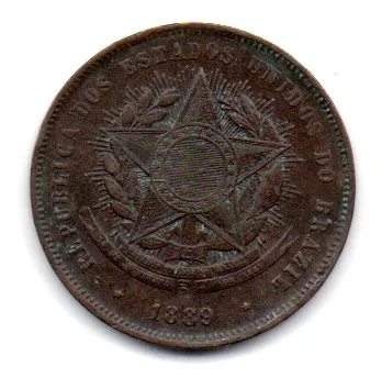1889 - 20 Réis - Moeda Brasil