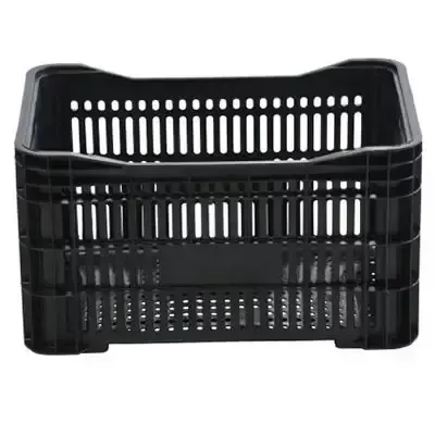Caixa Plástica Gruplast Horti Frutti Preta 20kg 50 Litros Imagem