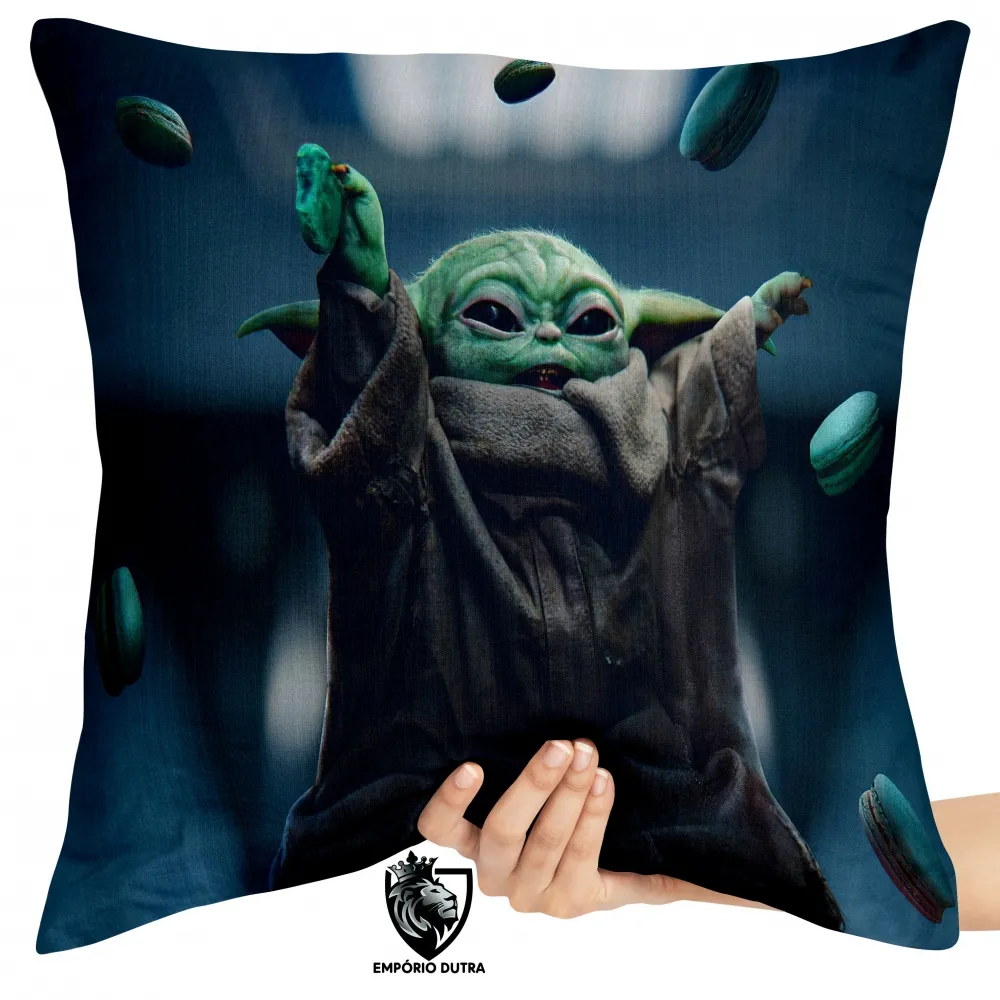 Almofada Mandalorian Bebê Yoda Star Wars Imagem