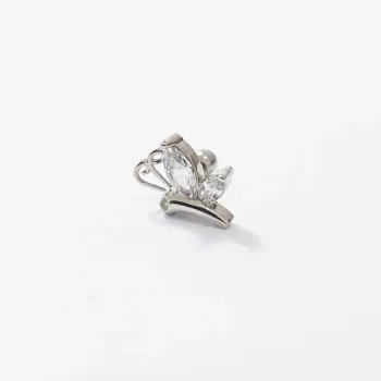 Micro Bell Aço Banho de Diamante M632 PINGENTE 002 Direito / Esquerdo BNH06