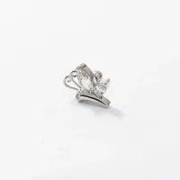 Micro Bell Aço Banho de Diamante M632 PINGENTE 002 Direito / Esquerdo BNH10