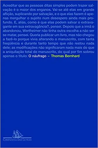 O NAUFRAGO (PRODUTO NOVO)