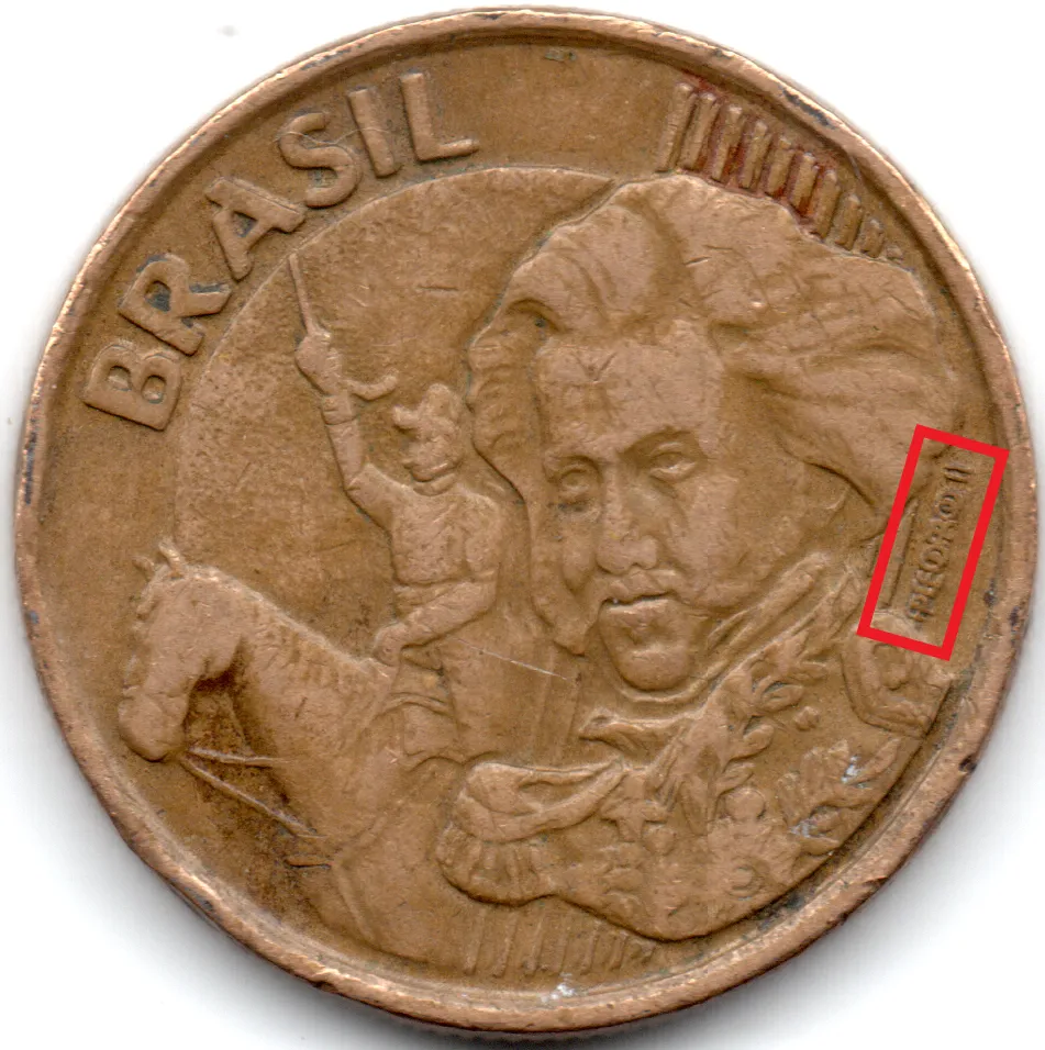 2000 - 10 Centavos - ERRO: Duplicação - Moeda Brasil