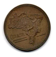 1943 - 5 Cruzeiros - Moeda Brasil - Foto 2