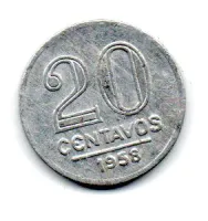 1958 - 20 Centavos - Moeda Brasil