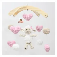 Móbile Ovelha  - Corações + Bolinhas - Foto 3