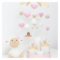 Kit Ovelha - Móbile + Kit Higiene + Bichinho Decorativo  - Foto 2