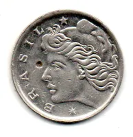 1967 - 50 Centavos - Moeda Brasil - C/ Danos - Foto 2