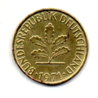 Alemanha - 1971F - 10 Pfennig