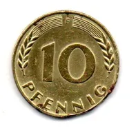 Alemanha - 1971F - 10 Pfennig - Foto 2