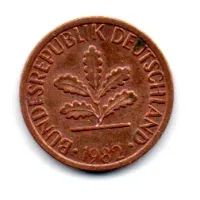 Alemanha - 1982F - 1 Pfennig