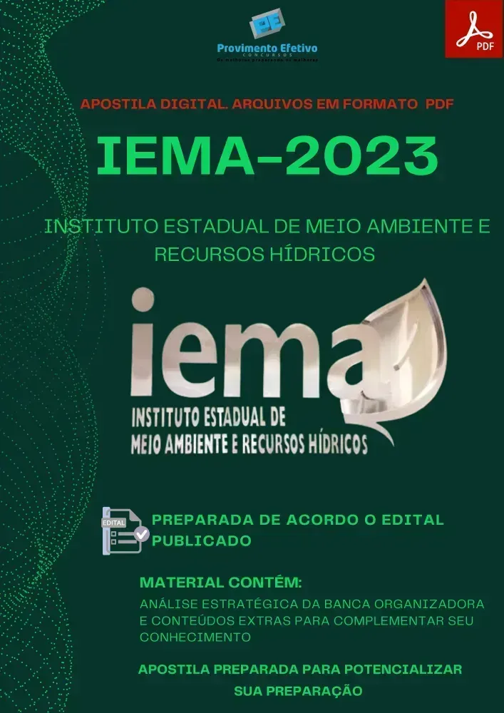 Apostila IEMA ES Engenharia Agronômica Prova 2023