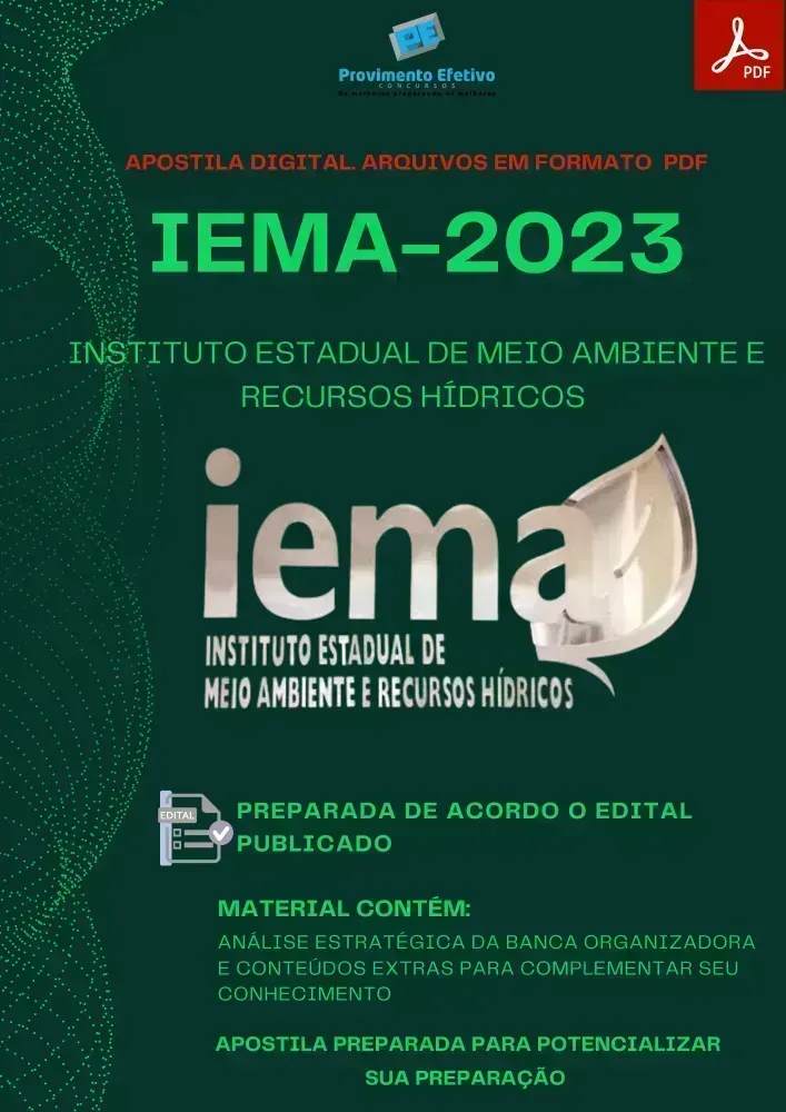 Apostila IEMA ES Engenharia Produção Prova 2023