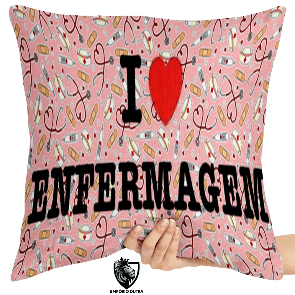 Almofada I love Enfermagem enfermeira Imagem
