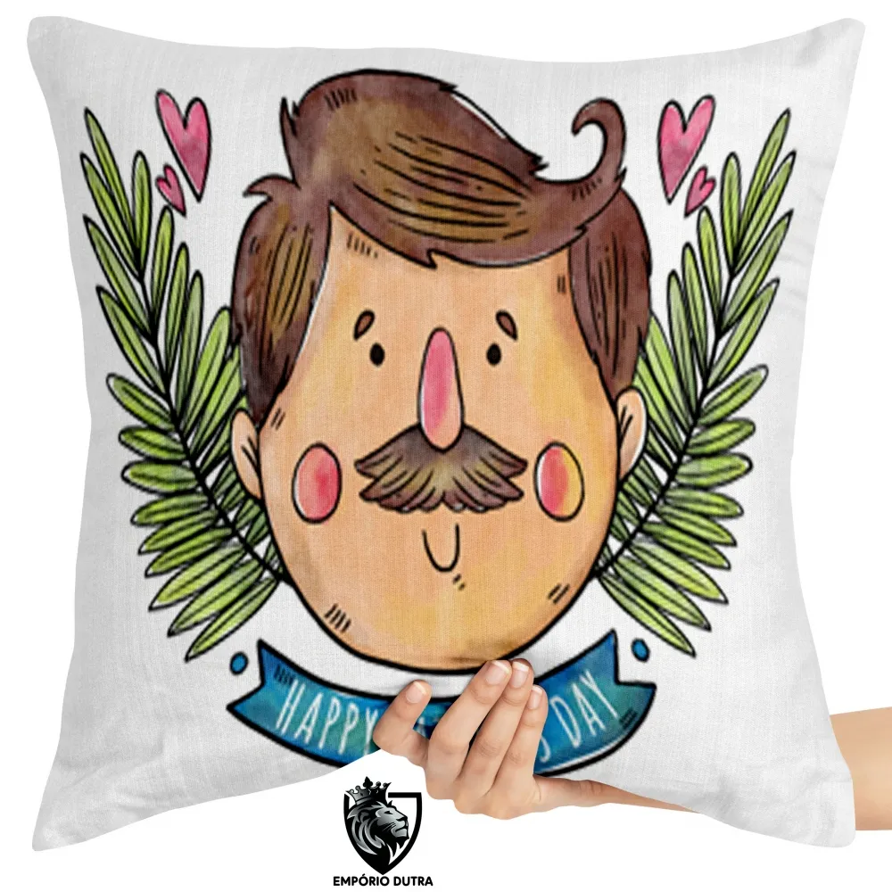 Almofada Feliz Dia dos Pais vintage Imagem