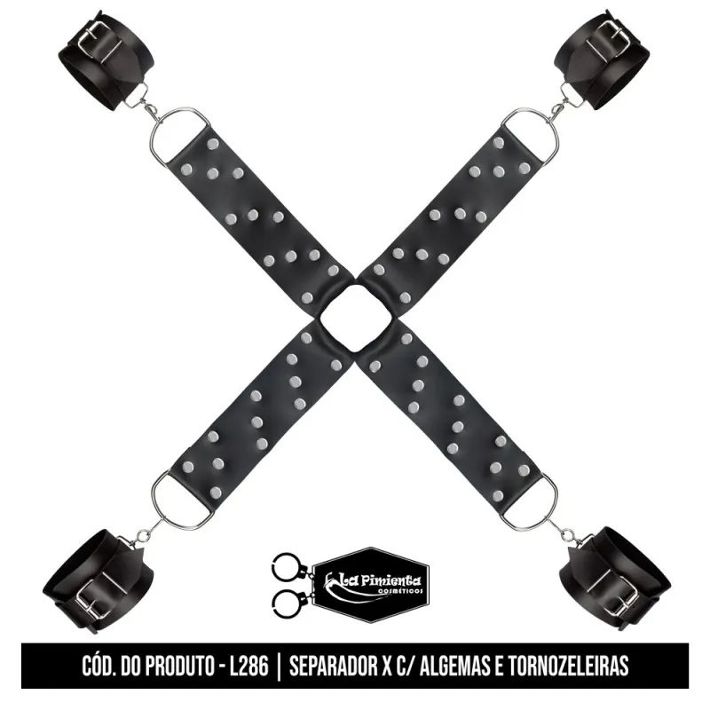 SEPARADOR X COM ALGEMAS E TORNOZELEIRAS Imagem