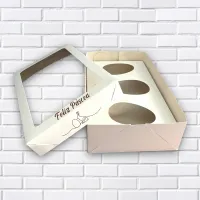 Caixa para Trio de Ovos de Colher - 150g - Foto 2