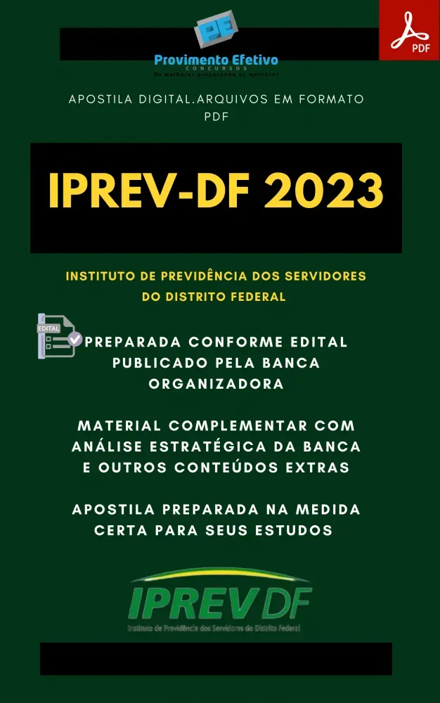 Apostila IPREV DF 2023 Especialista Investimentos