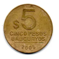 Uruguai - 2005 - 5 Pesos