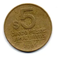 Uruguai - 2005 - 5 Pesos