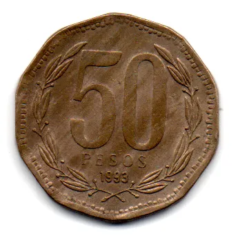 Chile - 1993 - 50 Pesos Imagem
