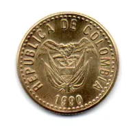 Colômbia - 1990 - 5 Pesos - Polida