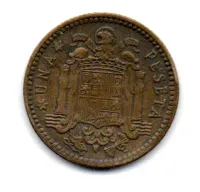 Espanha - 1963 - 1 Peseta (Data dentro das Estrelas) - Foto 2