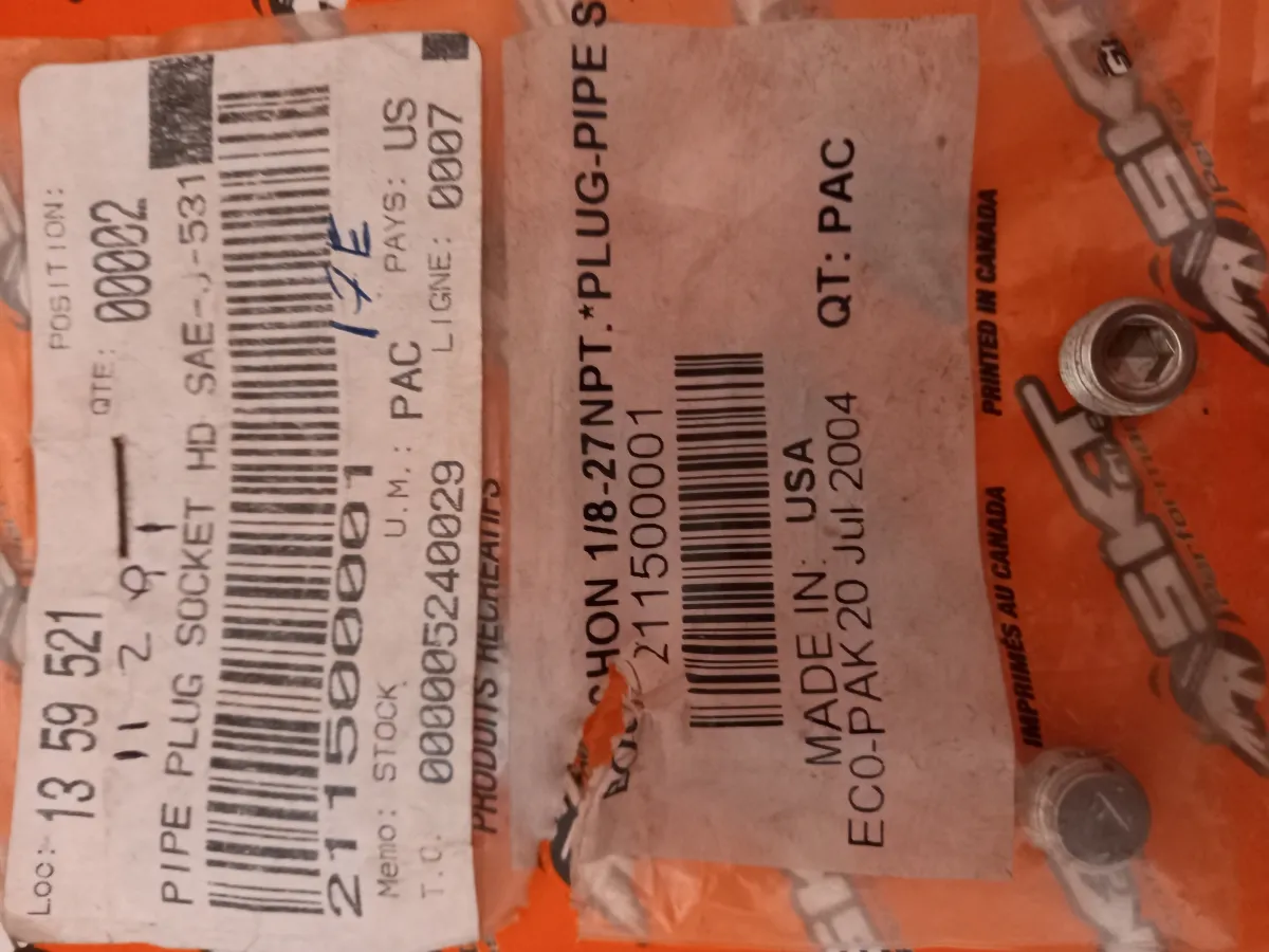 Parafuso Plug Cover Cone Eixo Turbina Hélice Jetski Jetboat BRP Seadoo Original 211500001 Imagem