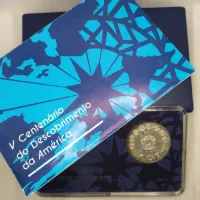Moeda de Prata 500 Anos Do Descobrimento Da América - Foto 3