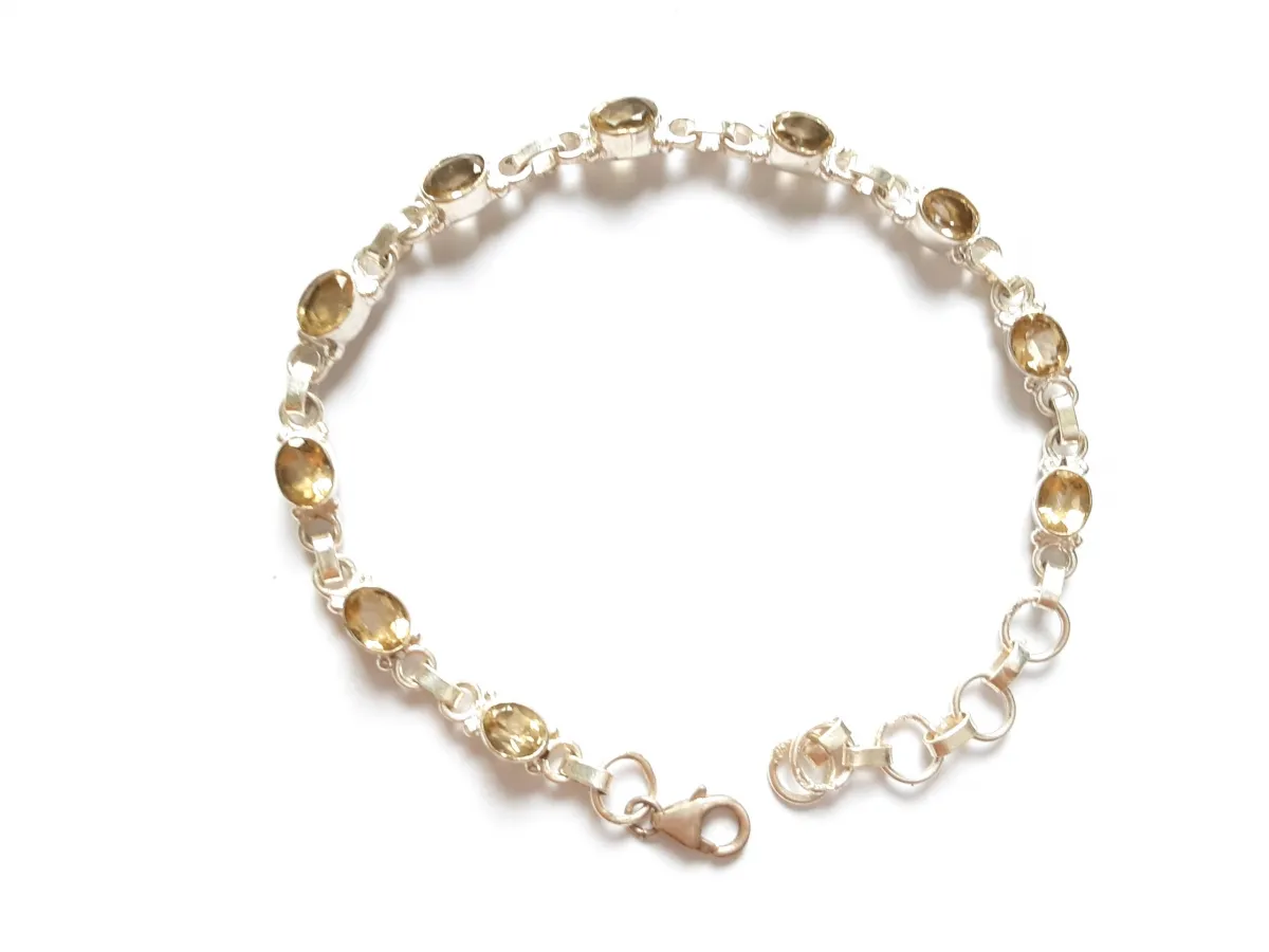 Pulseira Citrino Verde Imagem