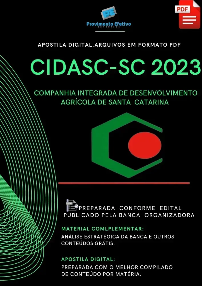 Apostila CIDASC SC 2023 Técnico Agrícola