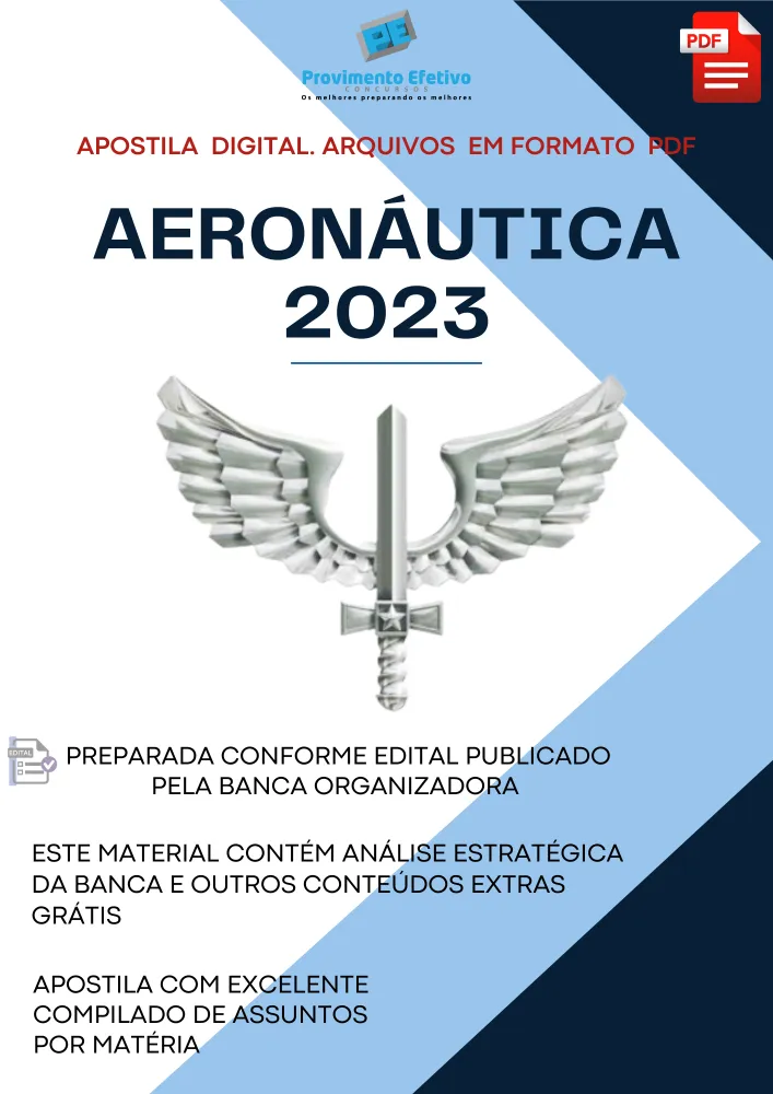 Apostila Sargento Aeronáutica 2023 Mecânico de Aeronaves